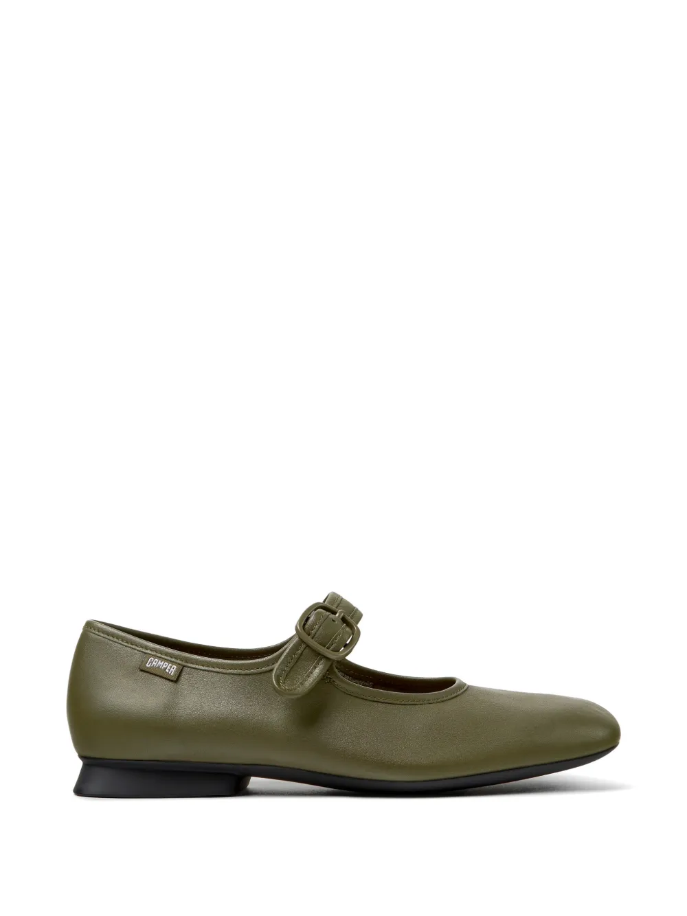 Camper Casi Myra buckle-strap ballet flats - Verde