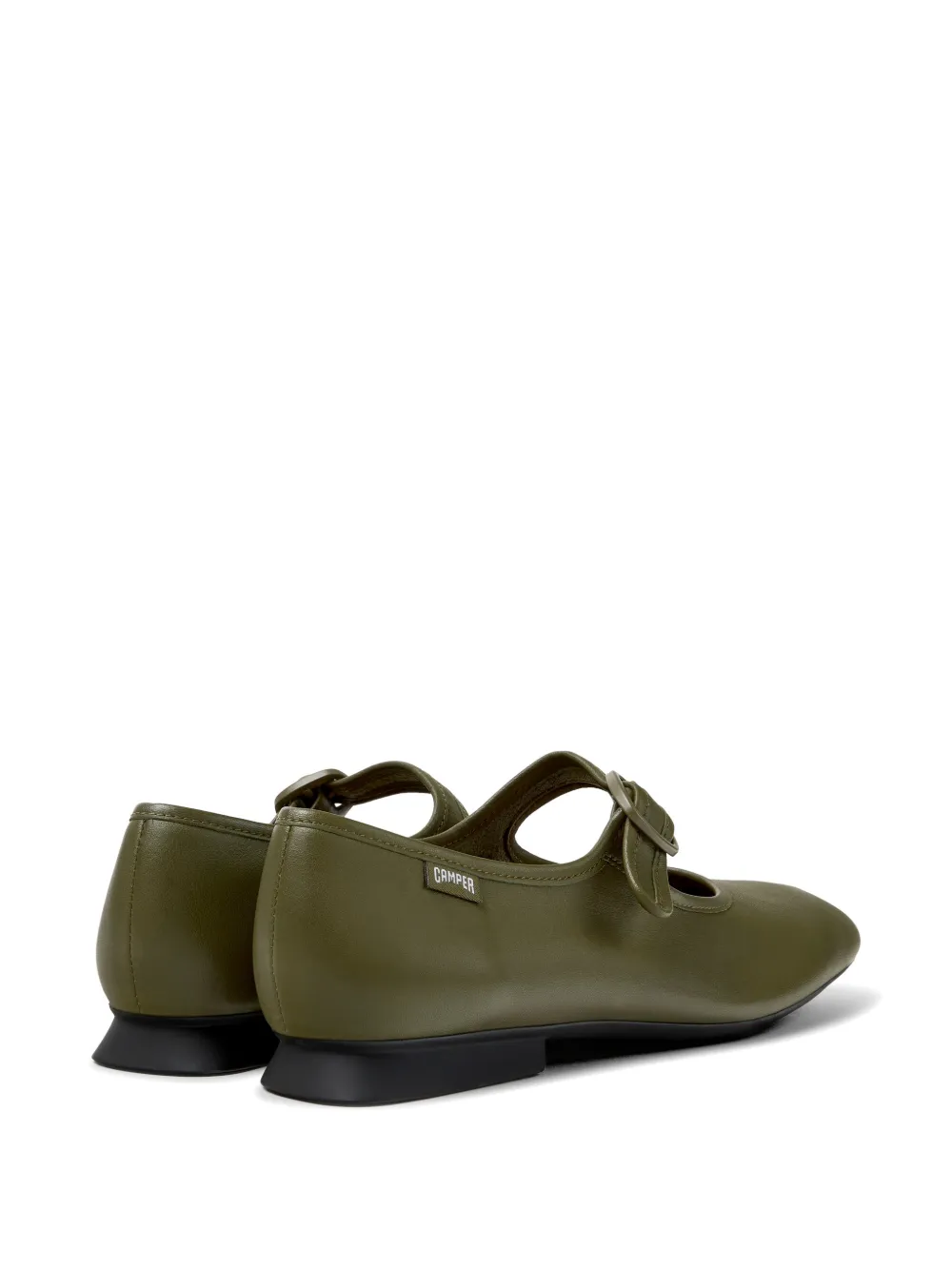 Camper Casi Myra buckle-strap ballet flats Groen