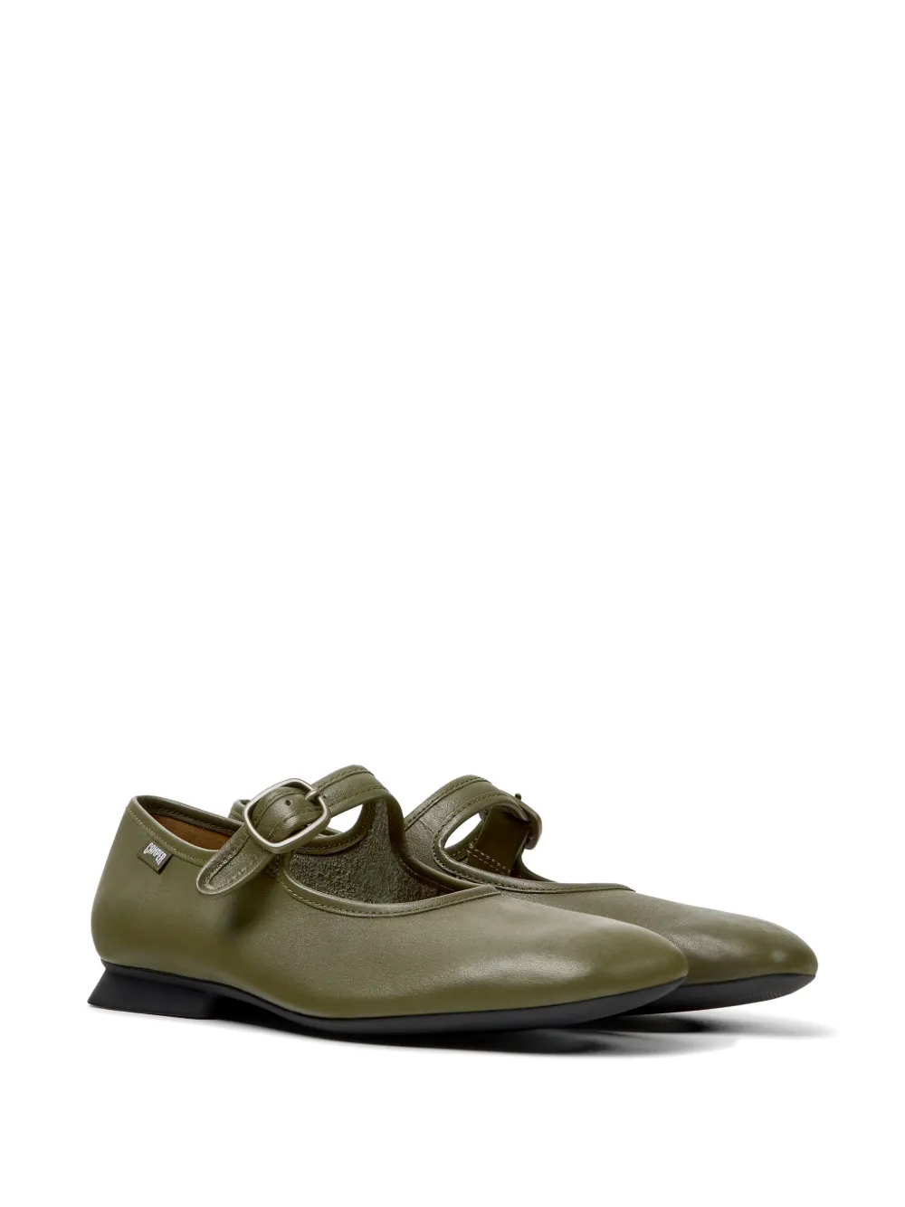 Camper Casi Myra buckle-strap ballet flats Groen