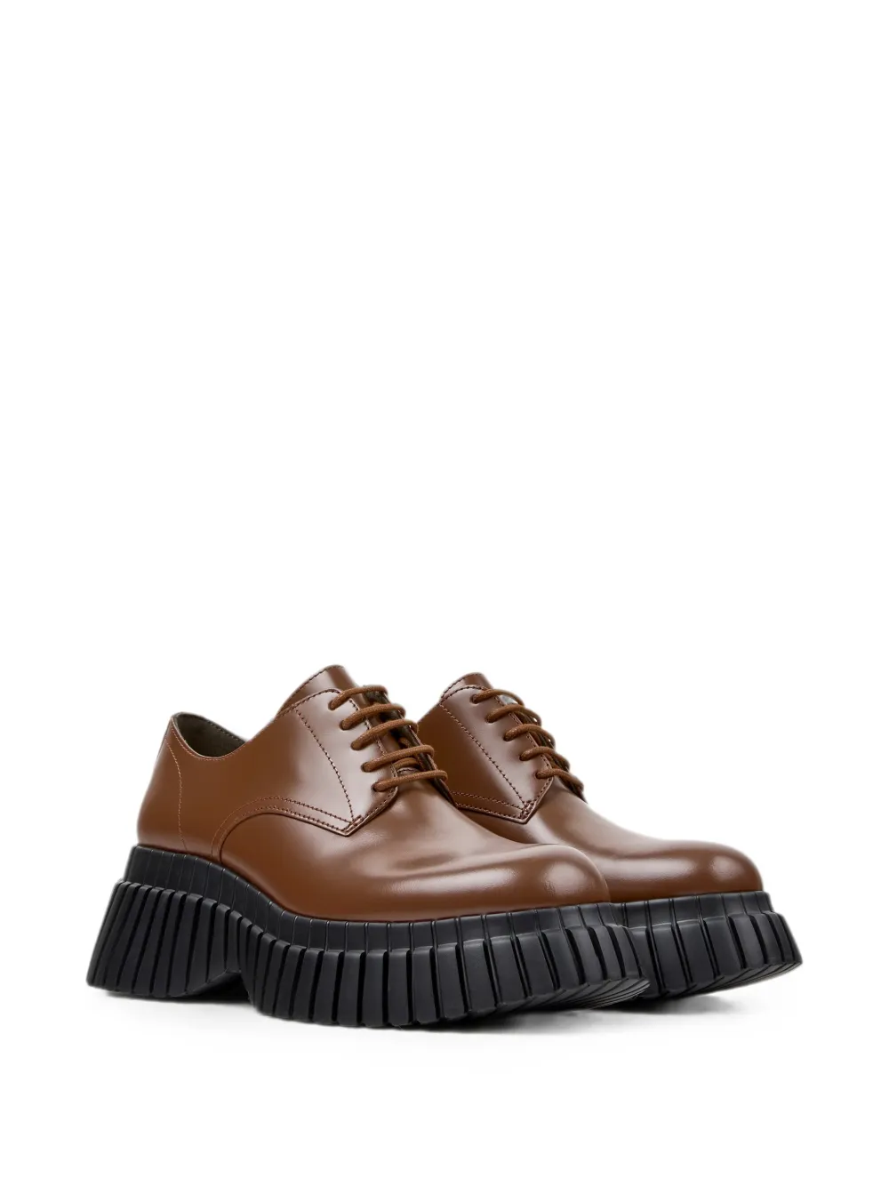 Camper Pix BCN derby schoenen met plateauzool Bruin