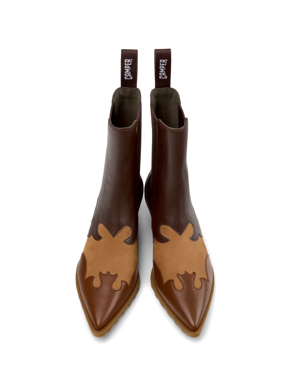 Camper Anita panelled leather ankle boots Bruin