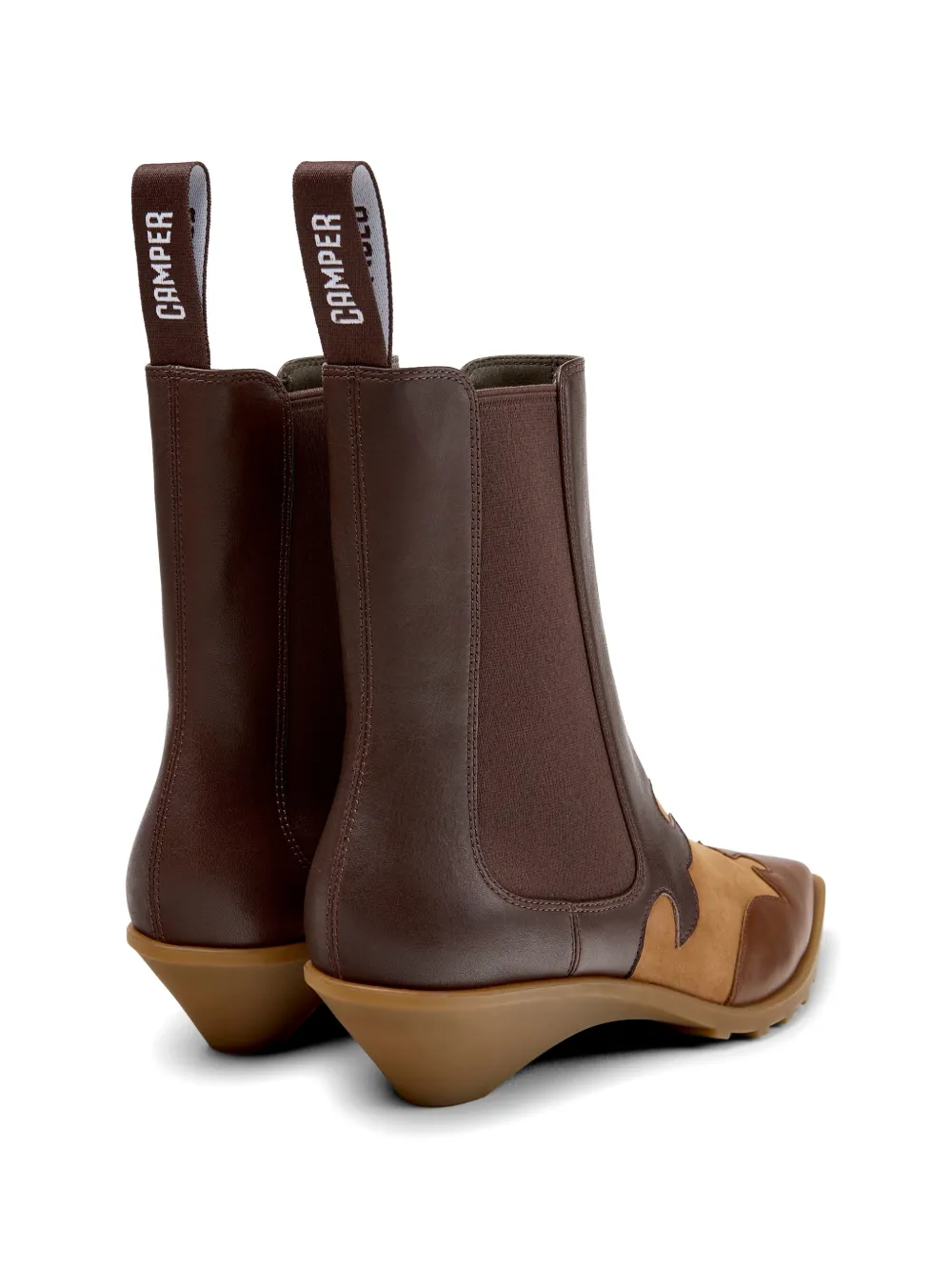Camper Anita panelled leather ankle boots Bruin