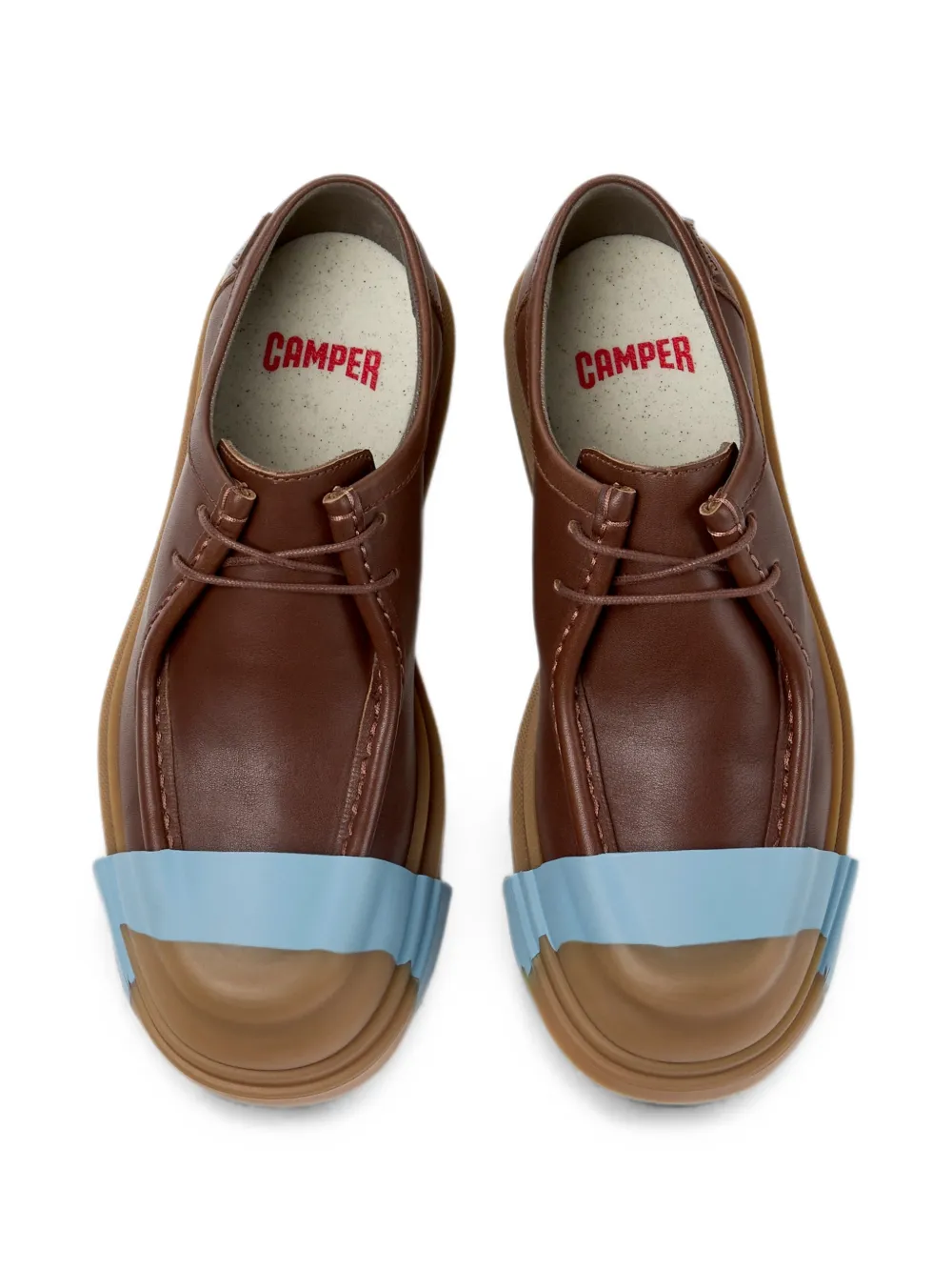 Camper Junction leren Derby schoenen Bruin