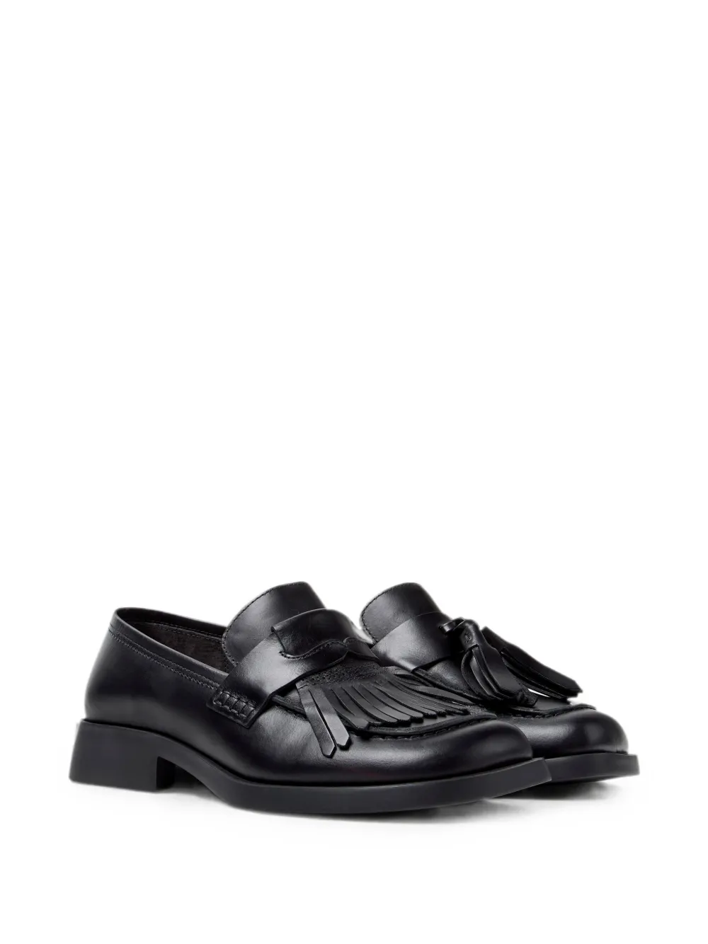 Camper Twins fringed-tassel loafers Zwart