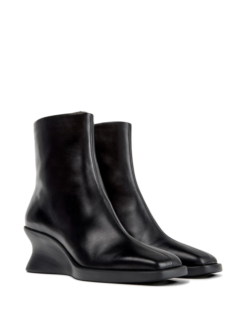 Camper Louise wedge-heel ankle boots Zwart