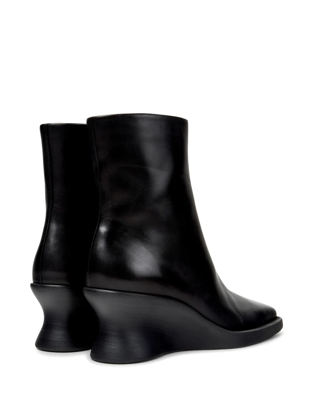 Camper Louise wedge-heel ankle boots Zwart