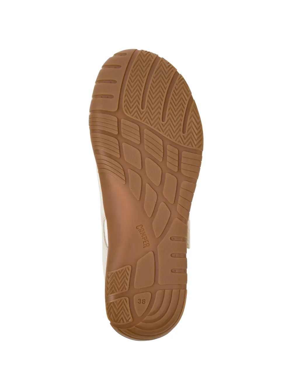 Camper Peu Path touch-strap ballet flats Wit