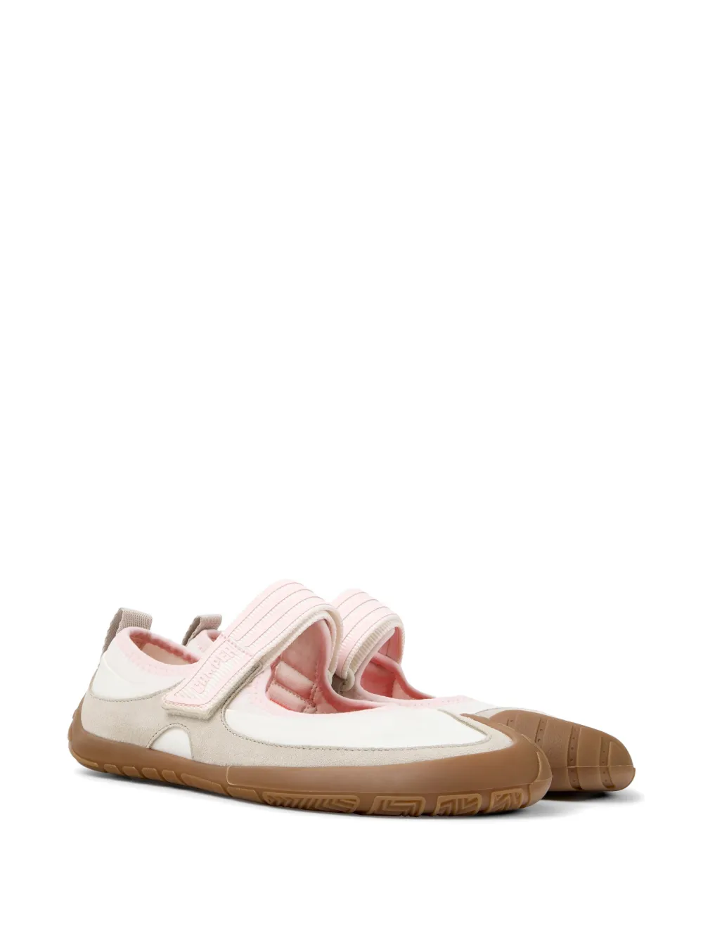 Camper Peu Path touch-strap ballet flats Wit