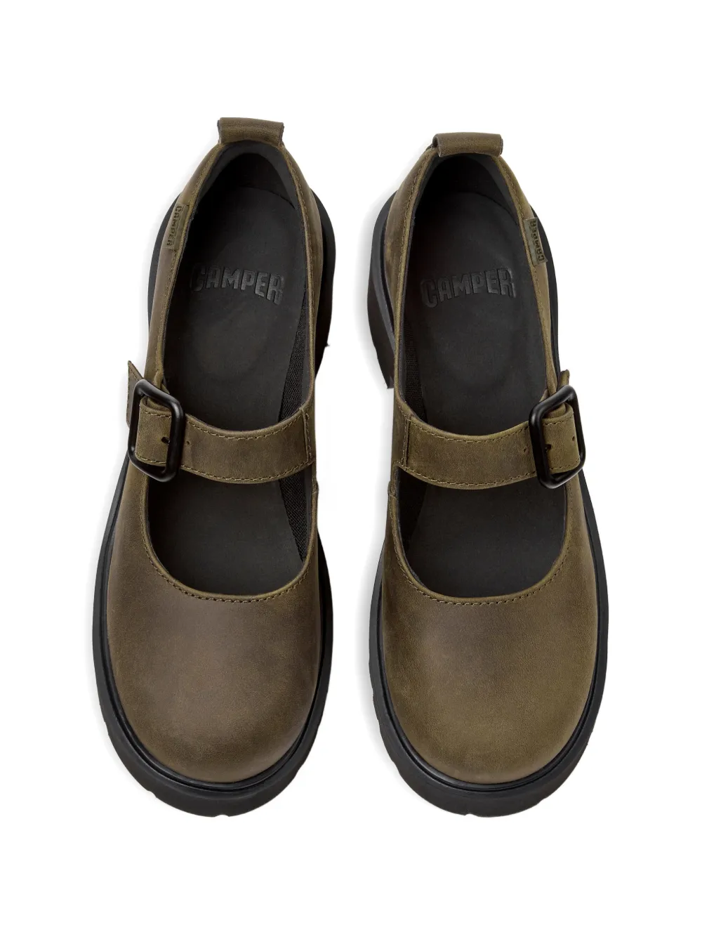 Camper Milah leather loafers Groen
