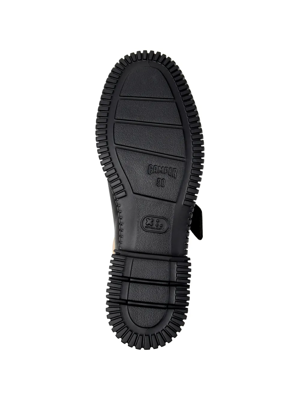 Camper Pix buckle-fastening leather ballet flats Zwart