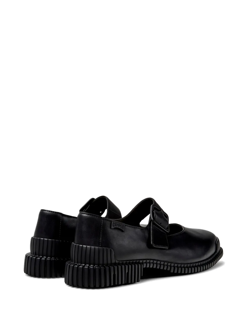 Camper Pix buckle-fastening leather ballet flats Zwart