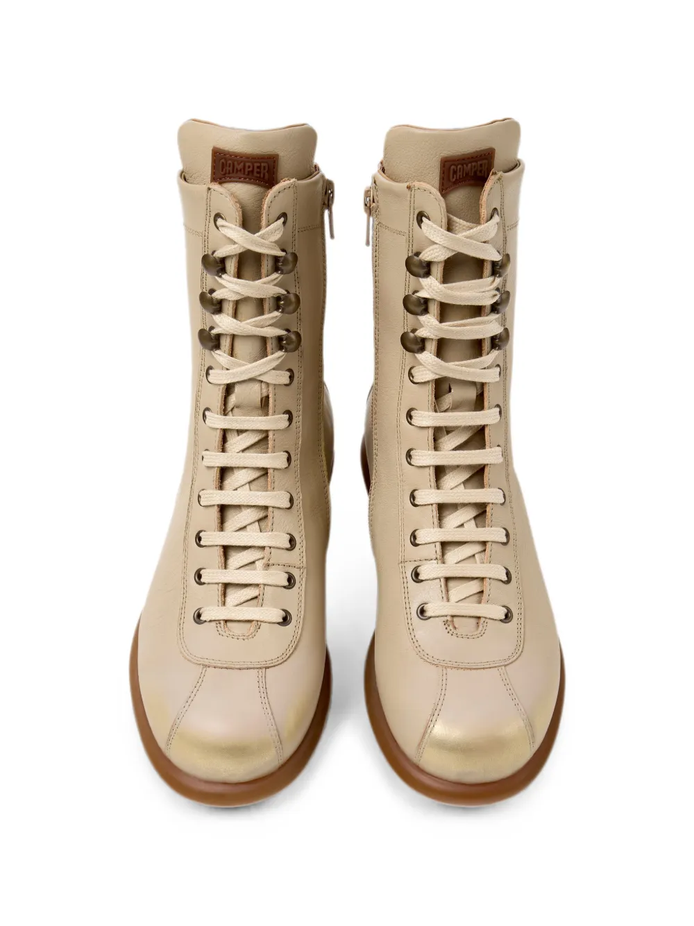 Camper Pelotas Ariel enkellaarzen met veters Beige