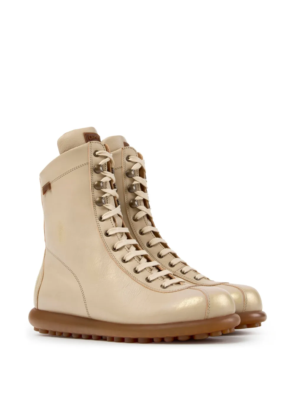 Camper Pelotas Ariel enkellaarzen met veters Beige