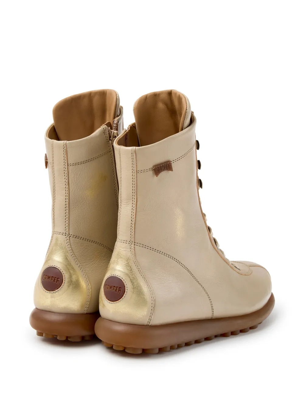 Camper Pelotas Ariel enkellaarzen met veters Beige