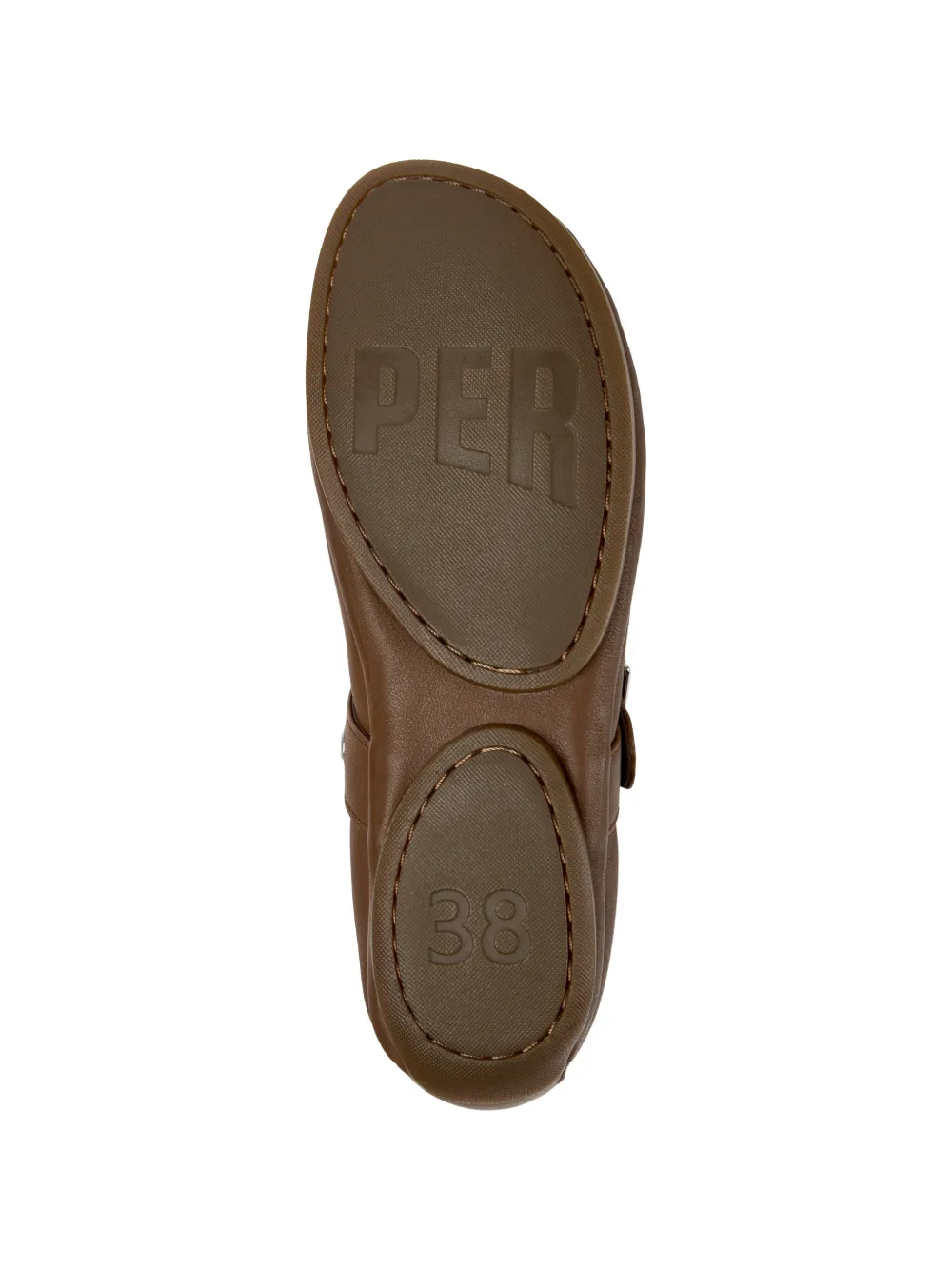 Camper Right Nina buckle-strap ballet flats Bruin