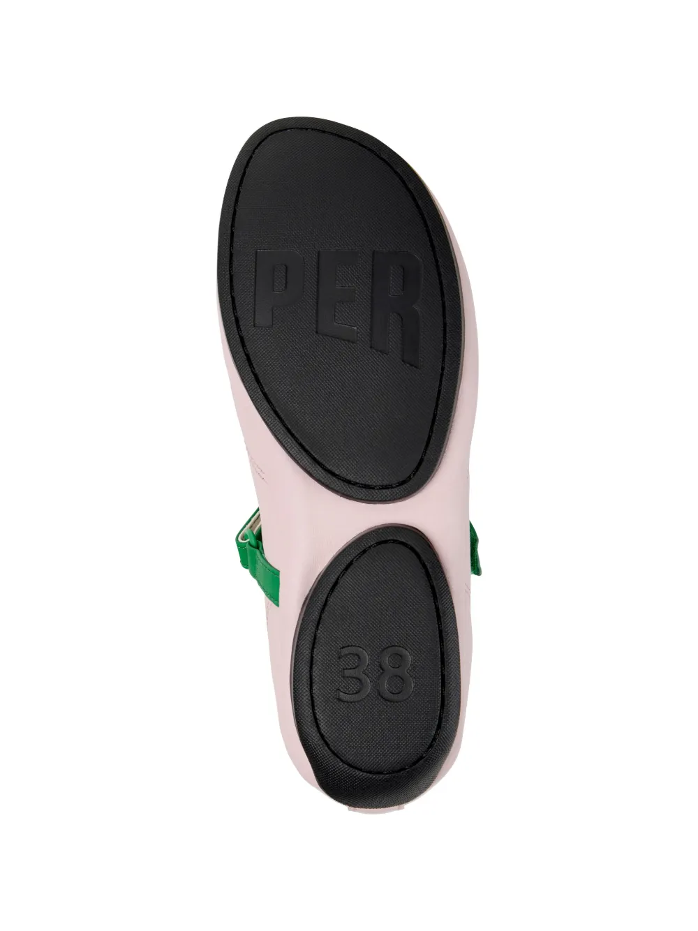 Camper Twins Right Nina touch-strap ballet flats Roze