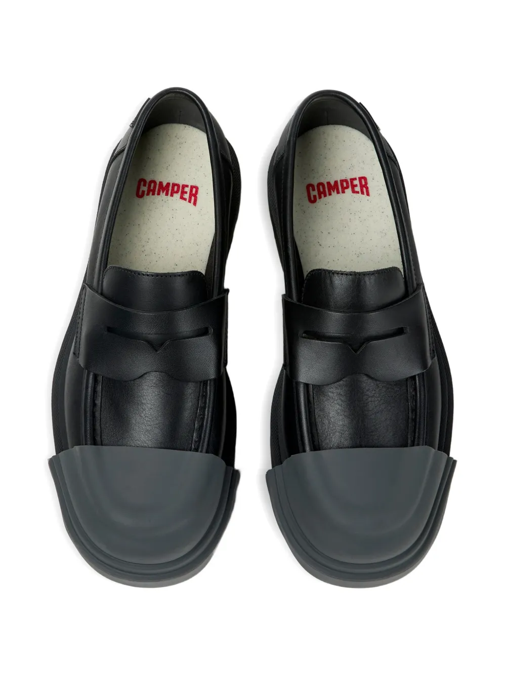 Camper Junction leather loafers Zwart