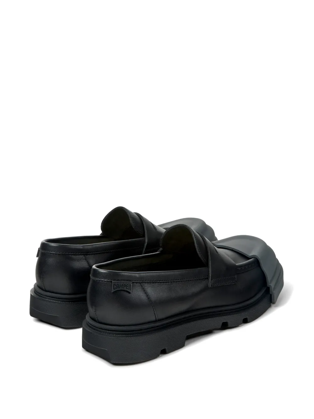 Camper Junction leather loafers Zwart