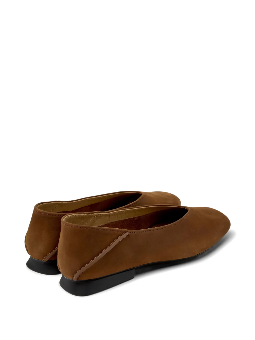 Camper Casi Myra nubuck leather ballet flats Bruin