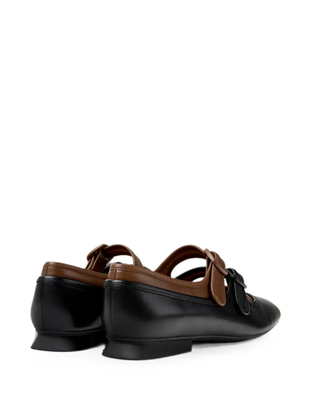 Camper Casi Myra ballerina's met gespsluiting Zwart