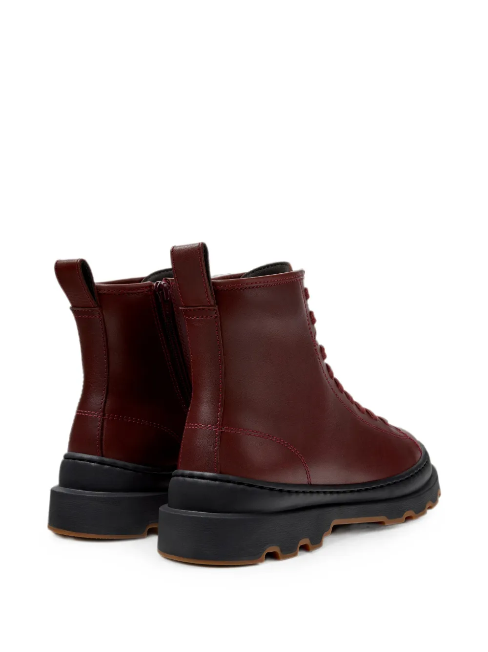 Camper Brutus lace-up ankle boots Rood