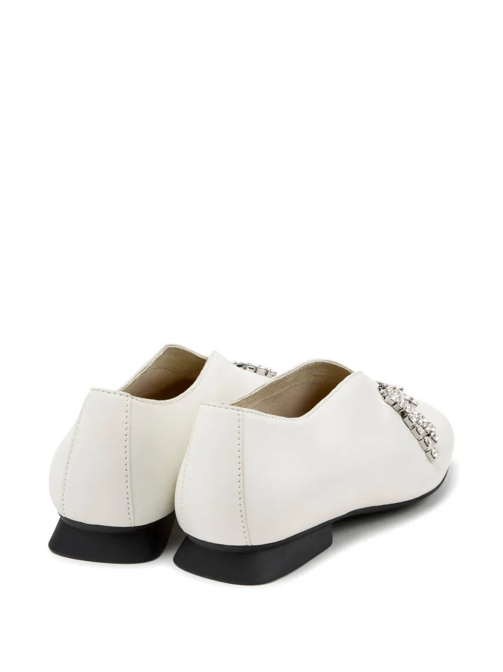 Camper Casi Myra crystal-embellished ballet flats Wit