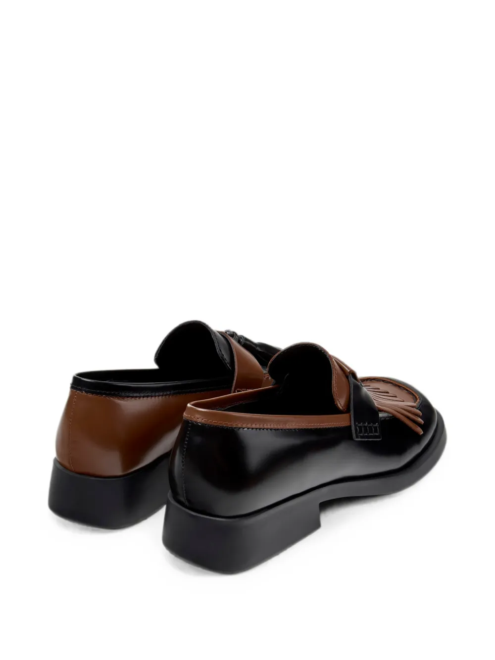 Camper Twins fringed loafers Zwart