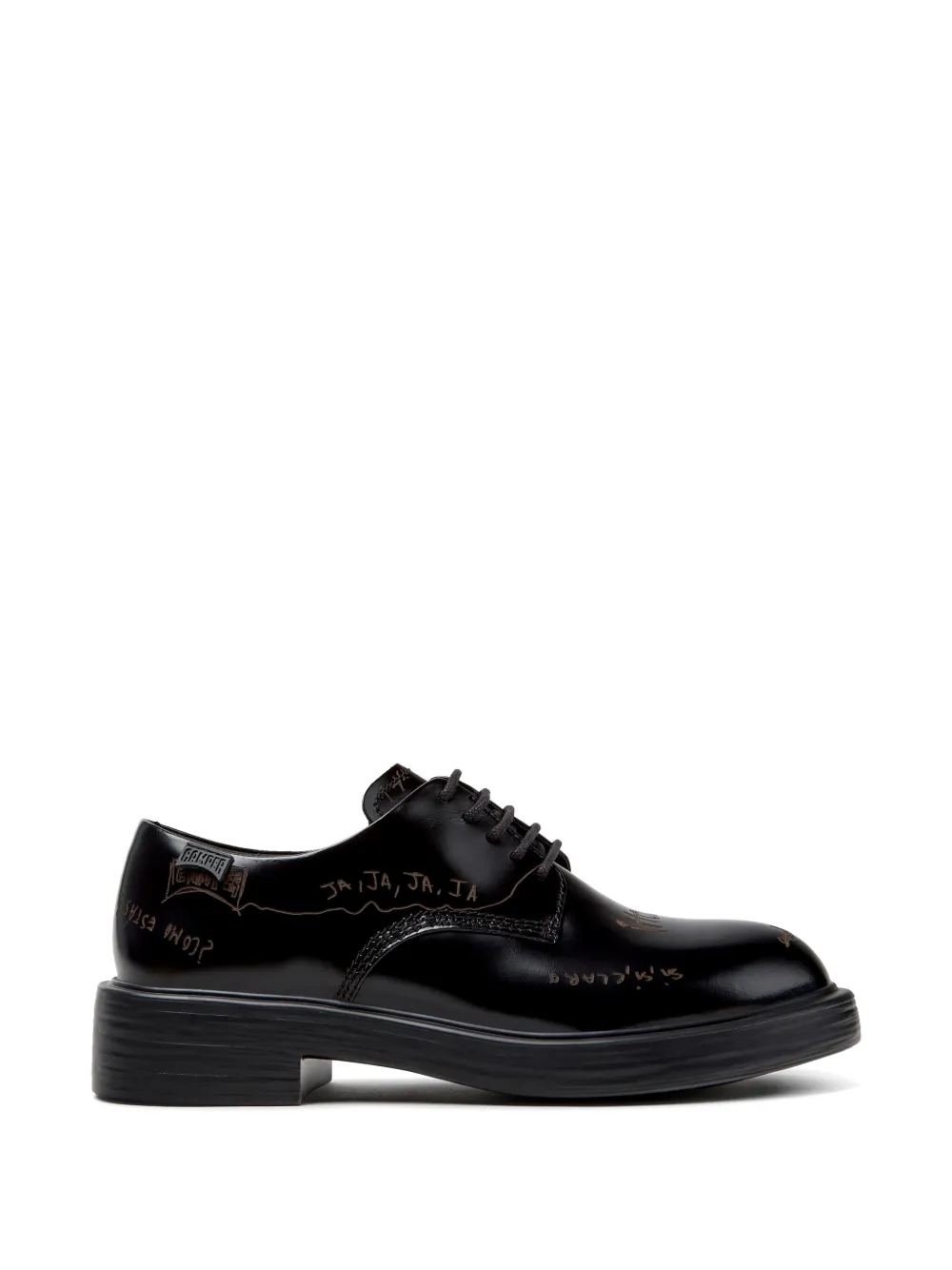 Camper chaussures oxford Dean Twins en cuir - Noir