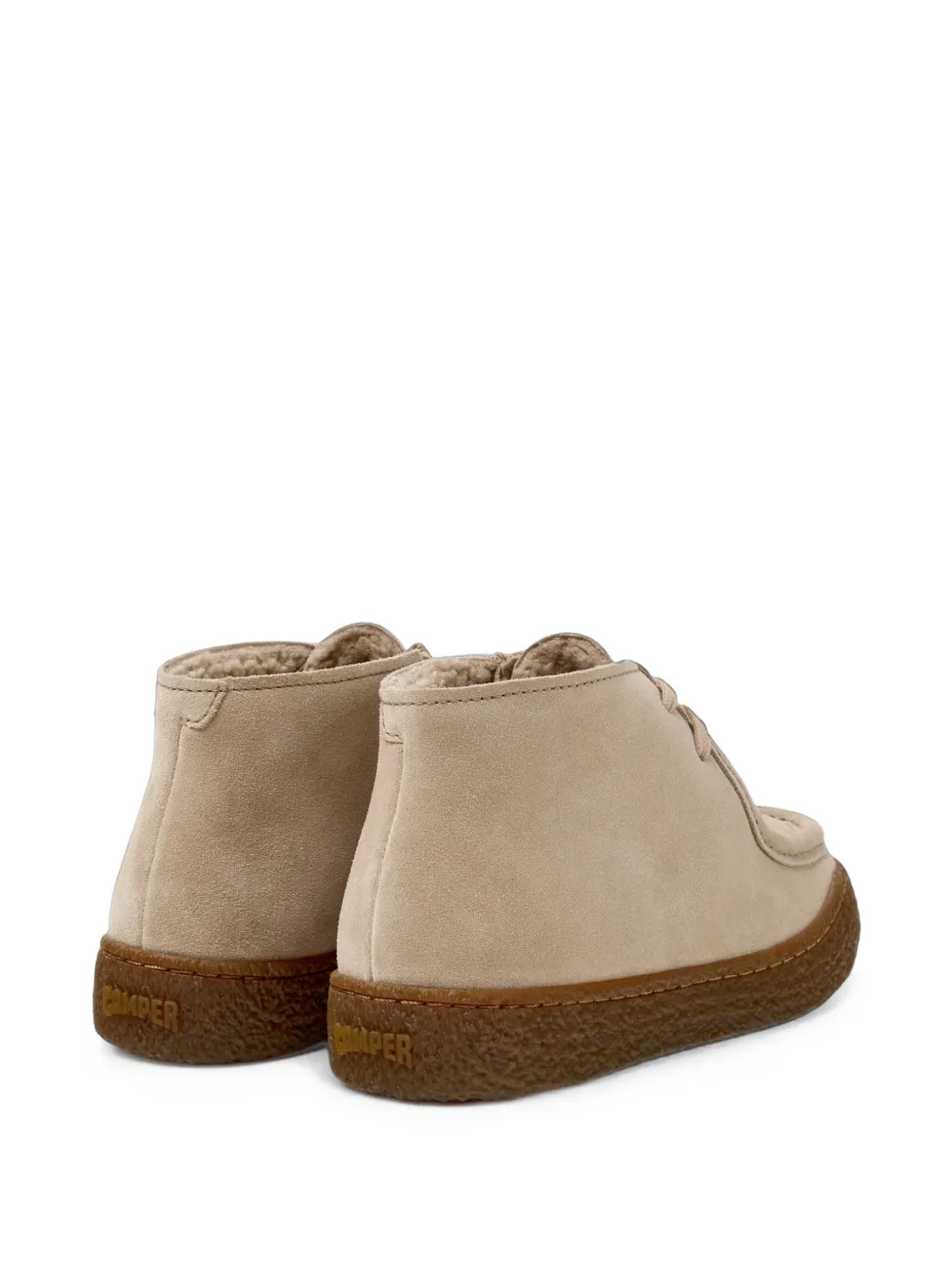 Camper Peu Terreno leather ankle boots Beige