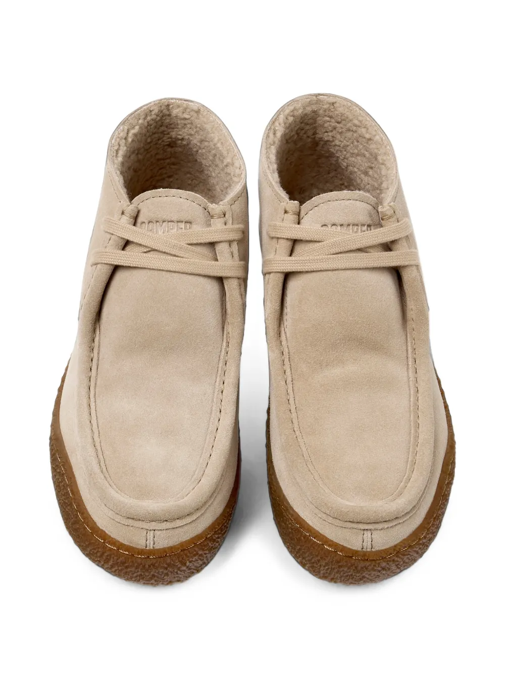 Camper Peu Terreno leather ankle boots Beige