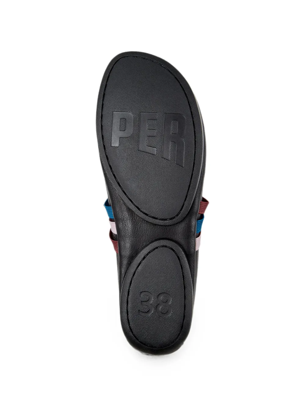 Camper Twins leather ballet flats Zwart