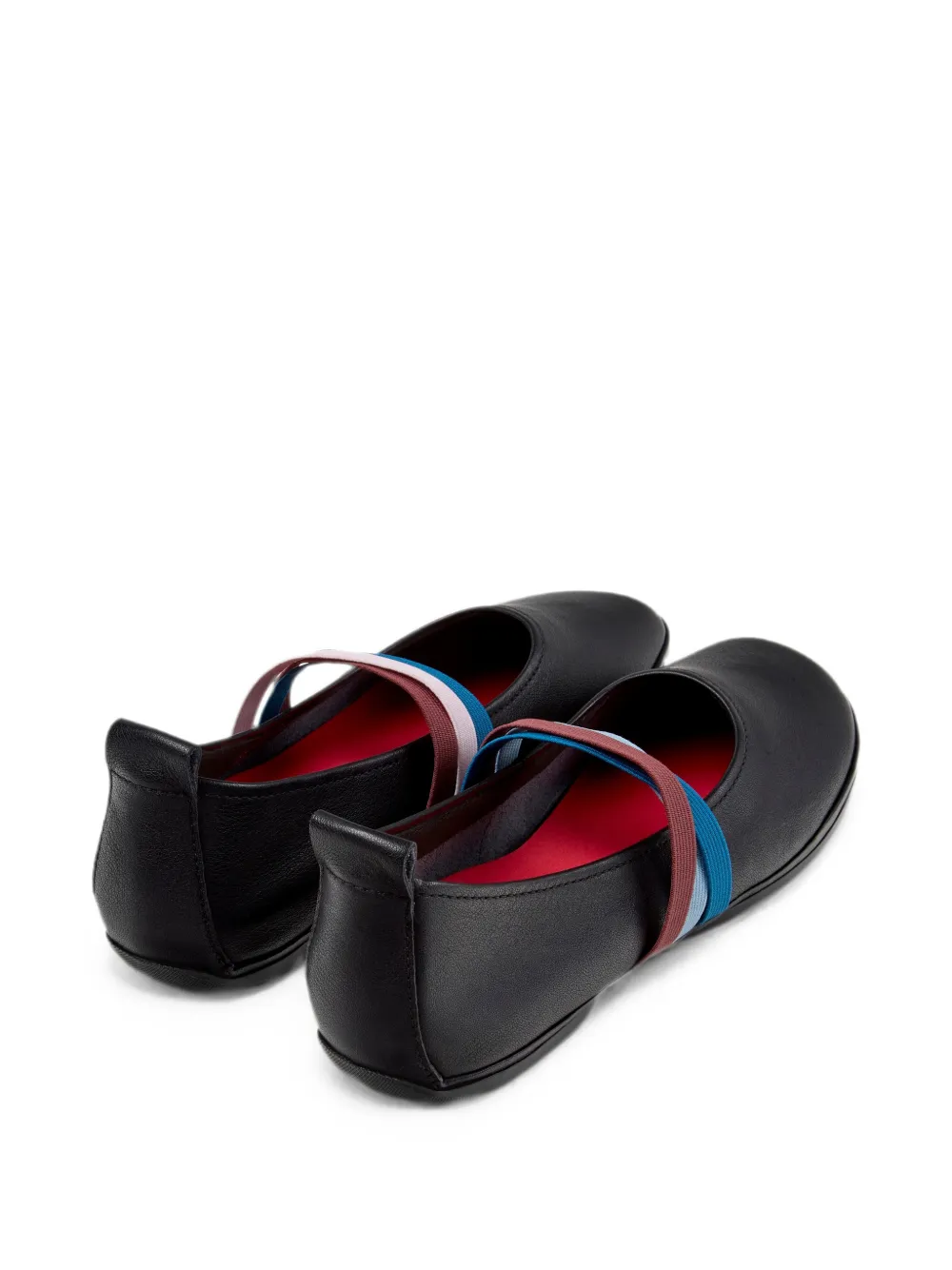 Camper Twins leather ballet flats Zwart