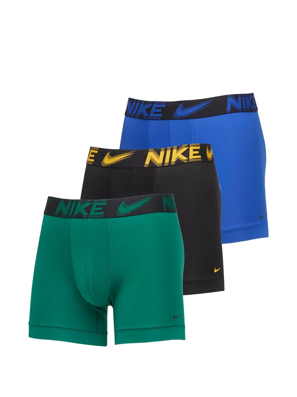 Nike logo-waistband 3-pack boxer briefs - Verde