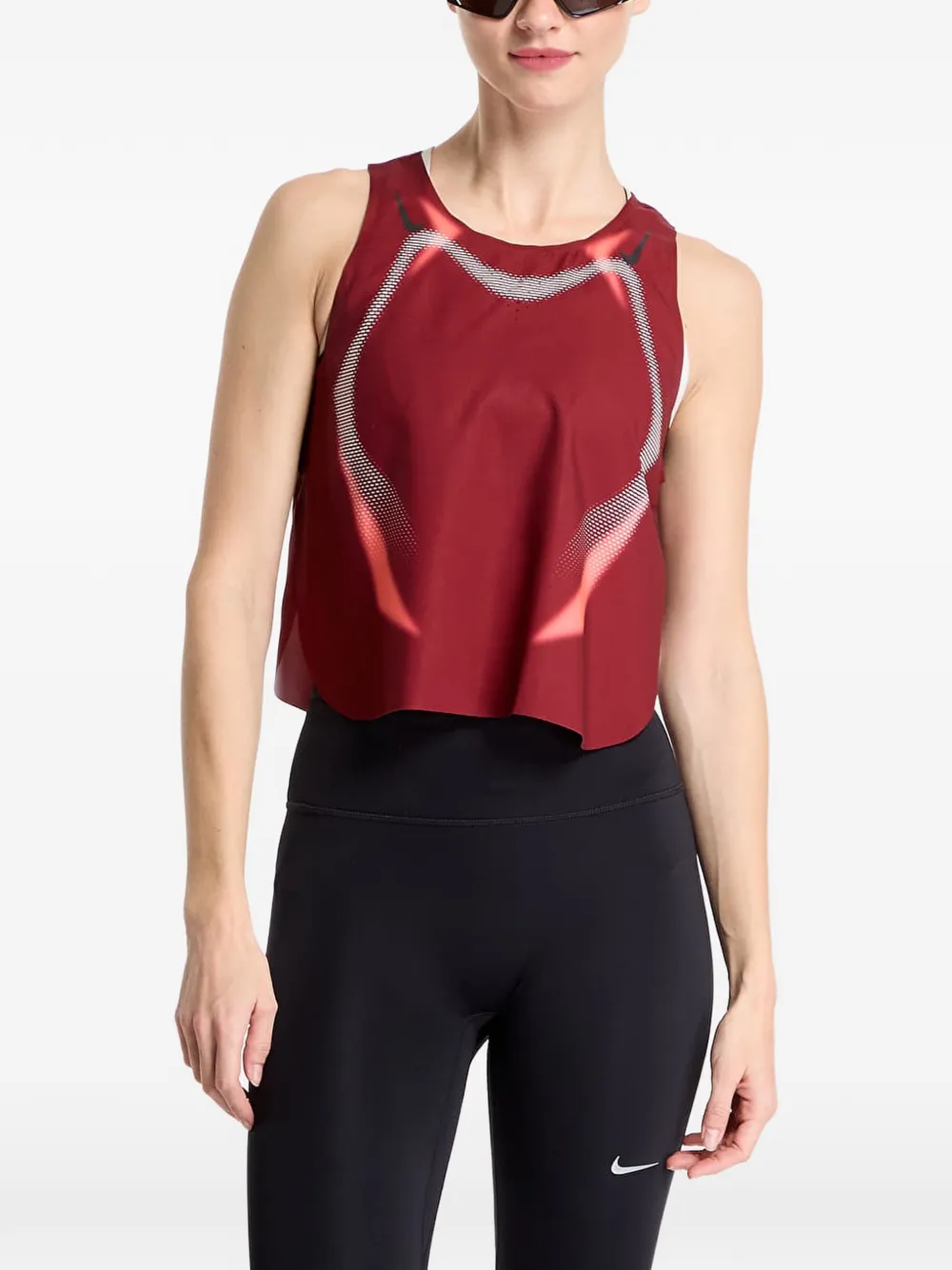 Nike AeroSwift cropped tank top - Gelb