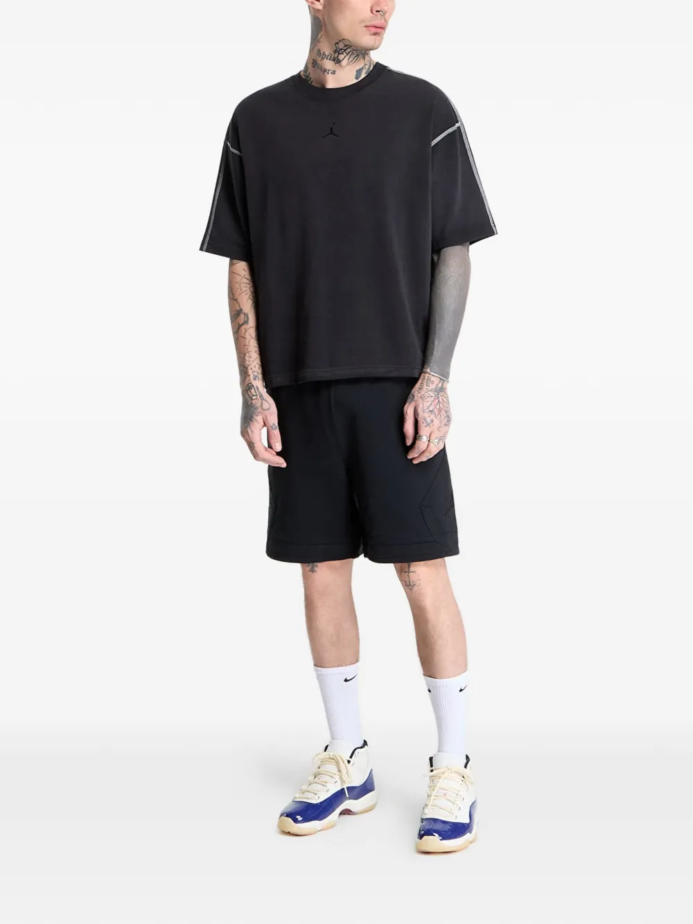 Jordan Flight T-shirt met contrasterend stiksel Zwart