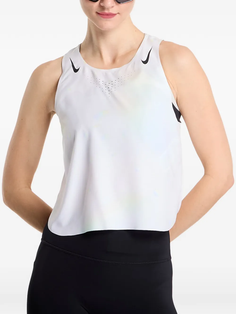 Nike AeroSwift tanktop Wit