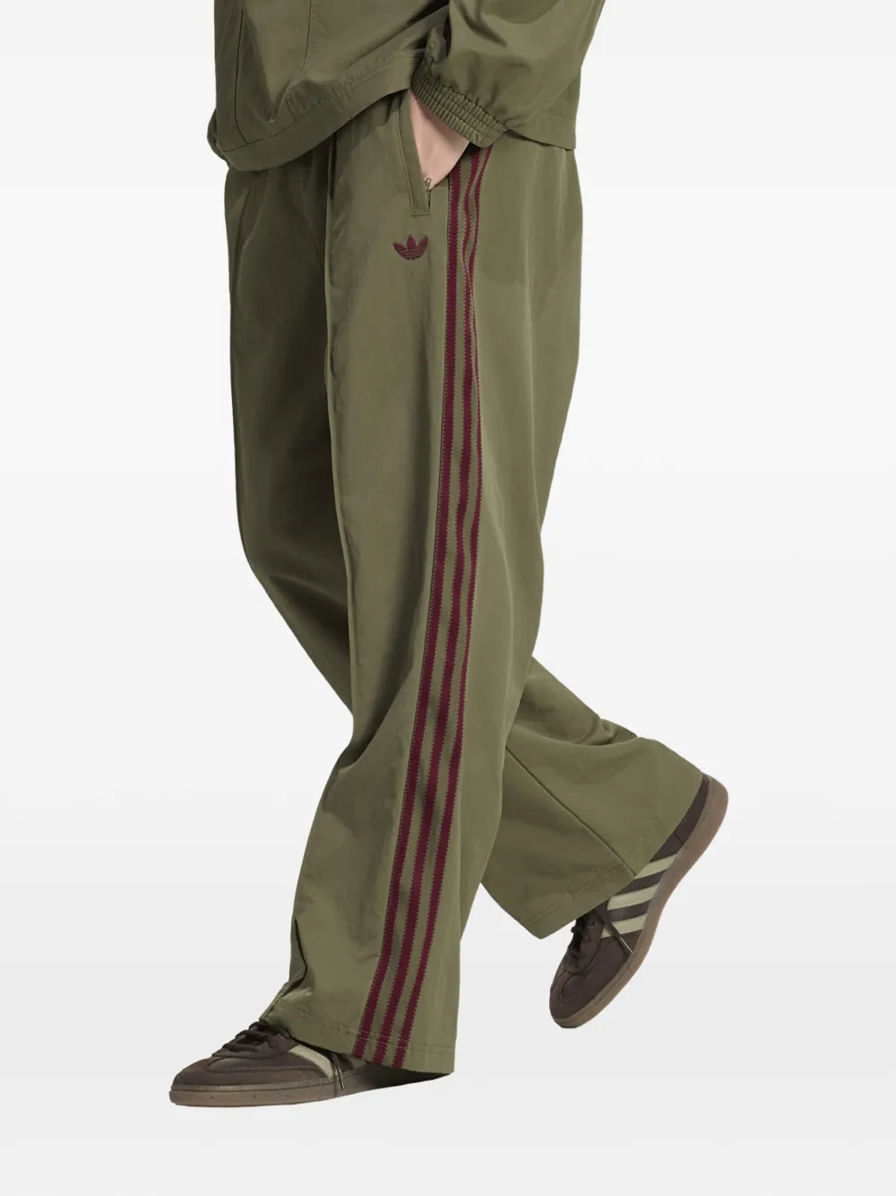 adidas Britcore side-stripe track pants - Verde