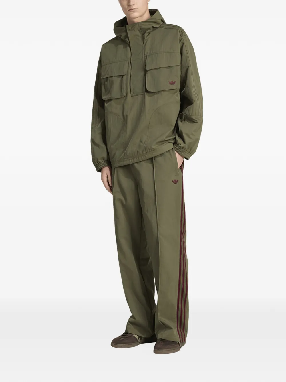 adidas Britcore trainingsbroek met zijstreep Groen