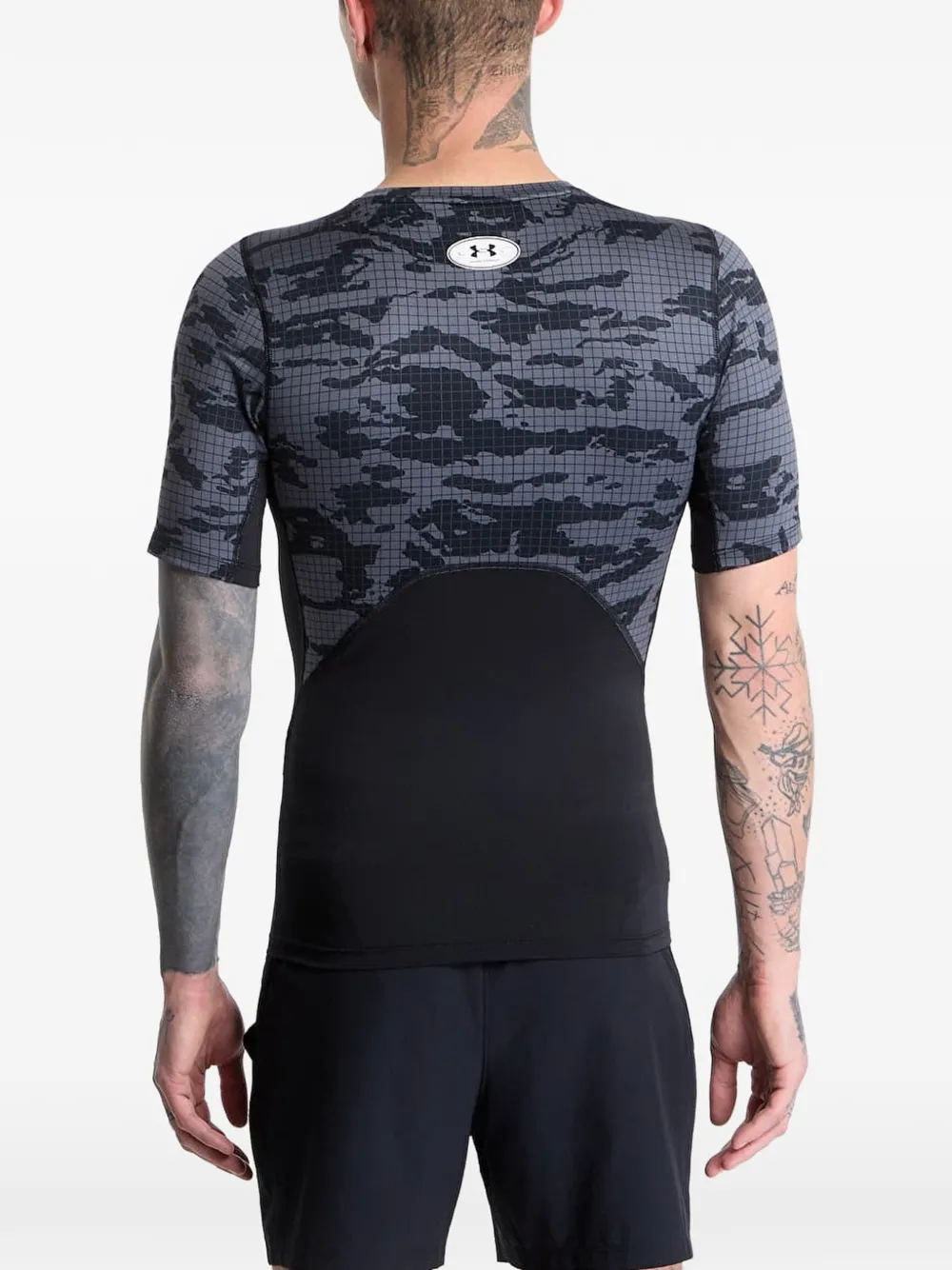 Under Armour HG top met print Grijs