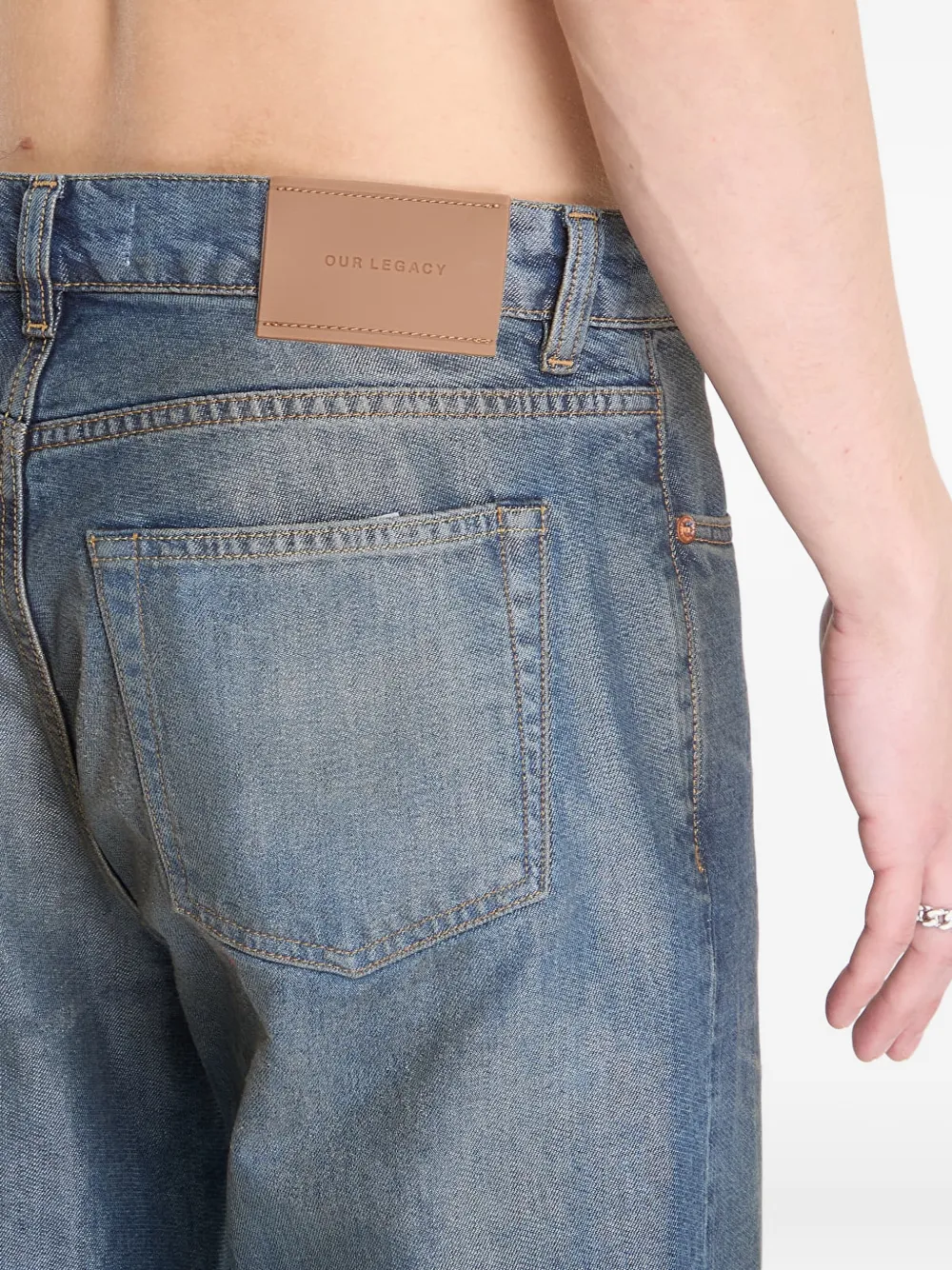OUR LEGACY Carlson Cut jeans Blauw