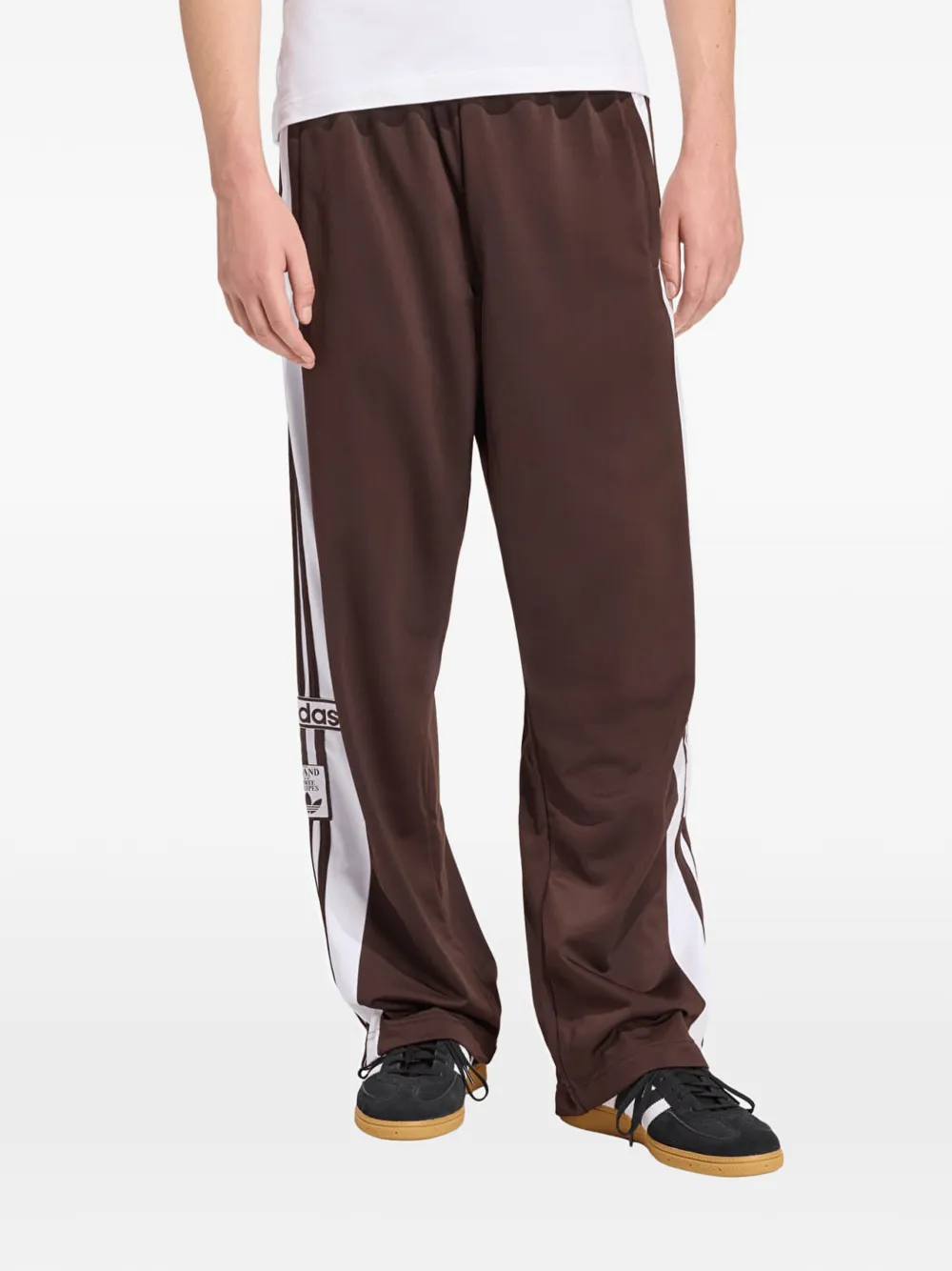adidas Adibreak side-stripe track pants - Marrone