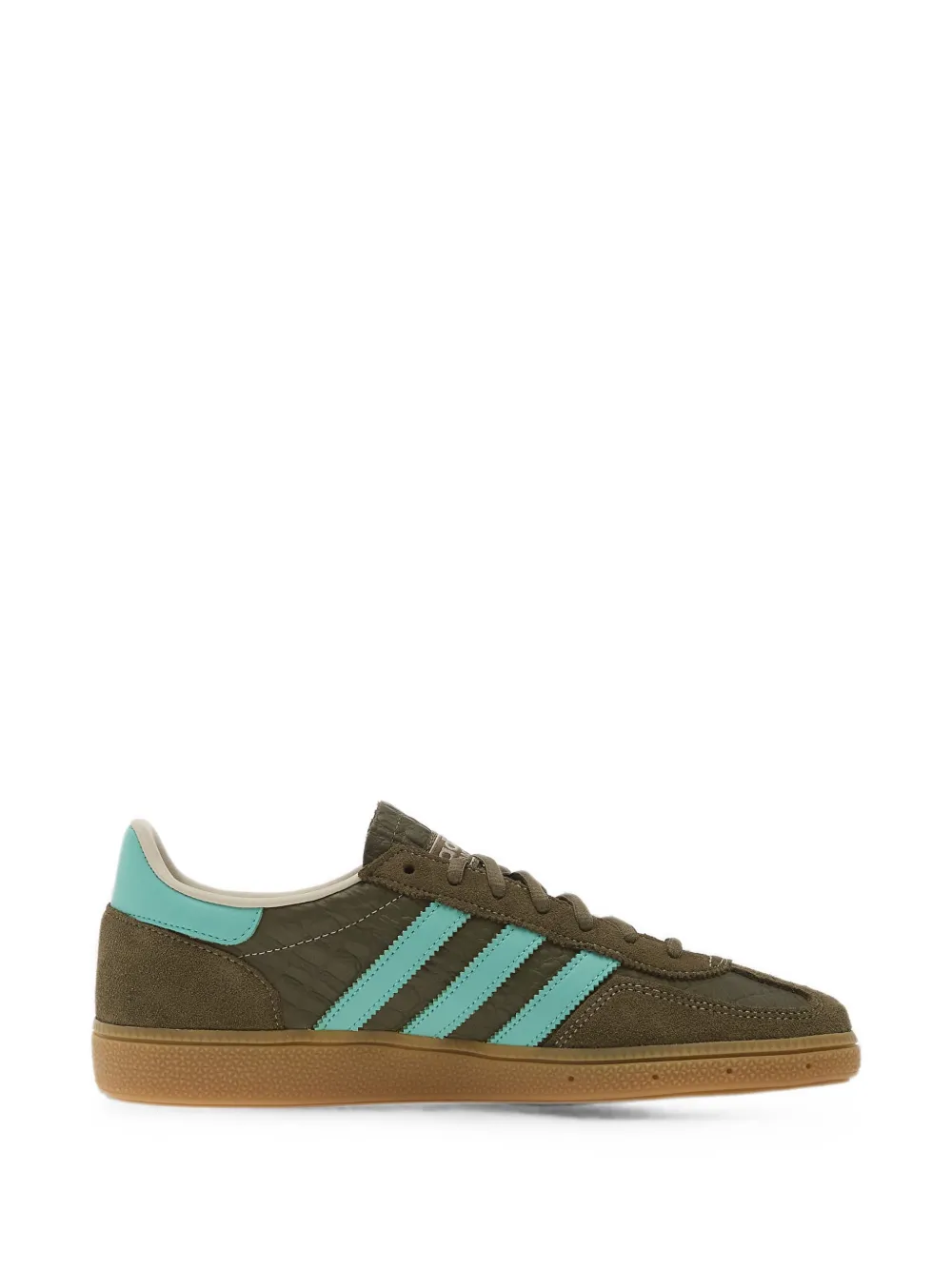 Adidas Superstar II low-top sneakers met bloe print Beige