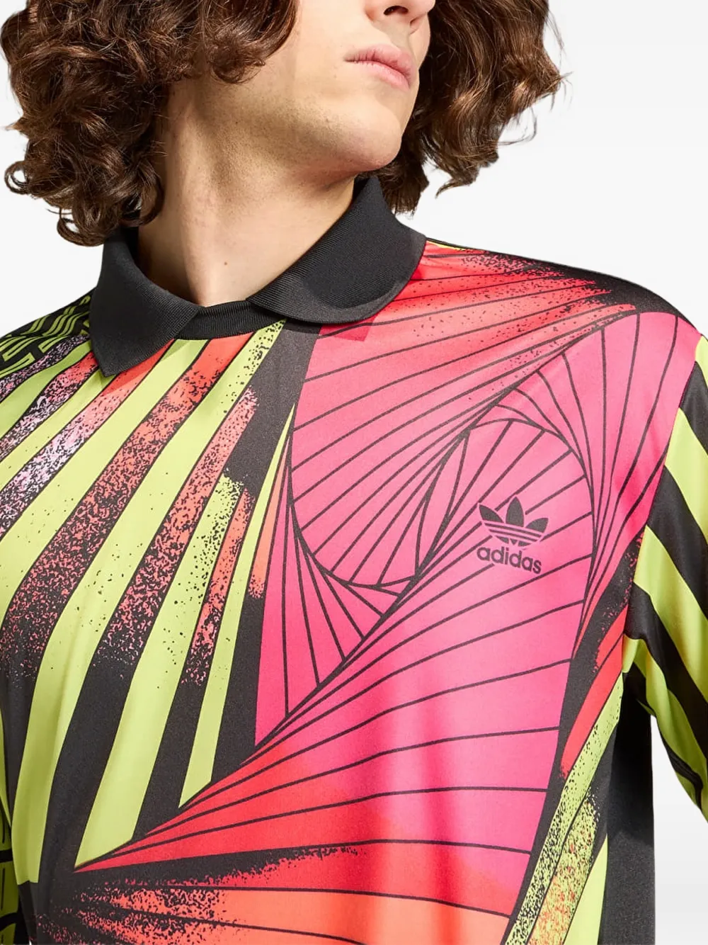 adidas Archive Script T-shirt met lange mouwen en print Zwart