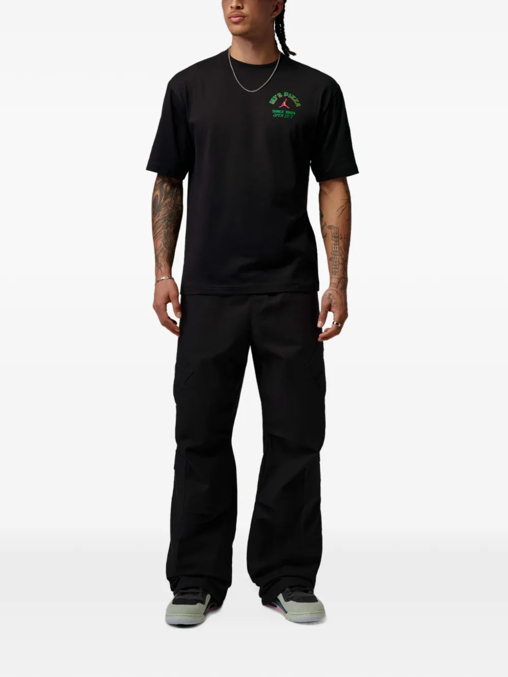 Jordan T-shirt met grafische print Zwart