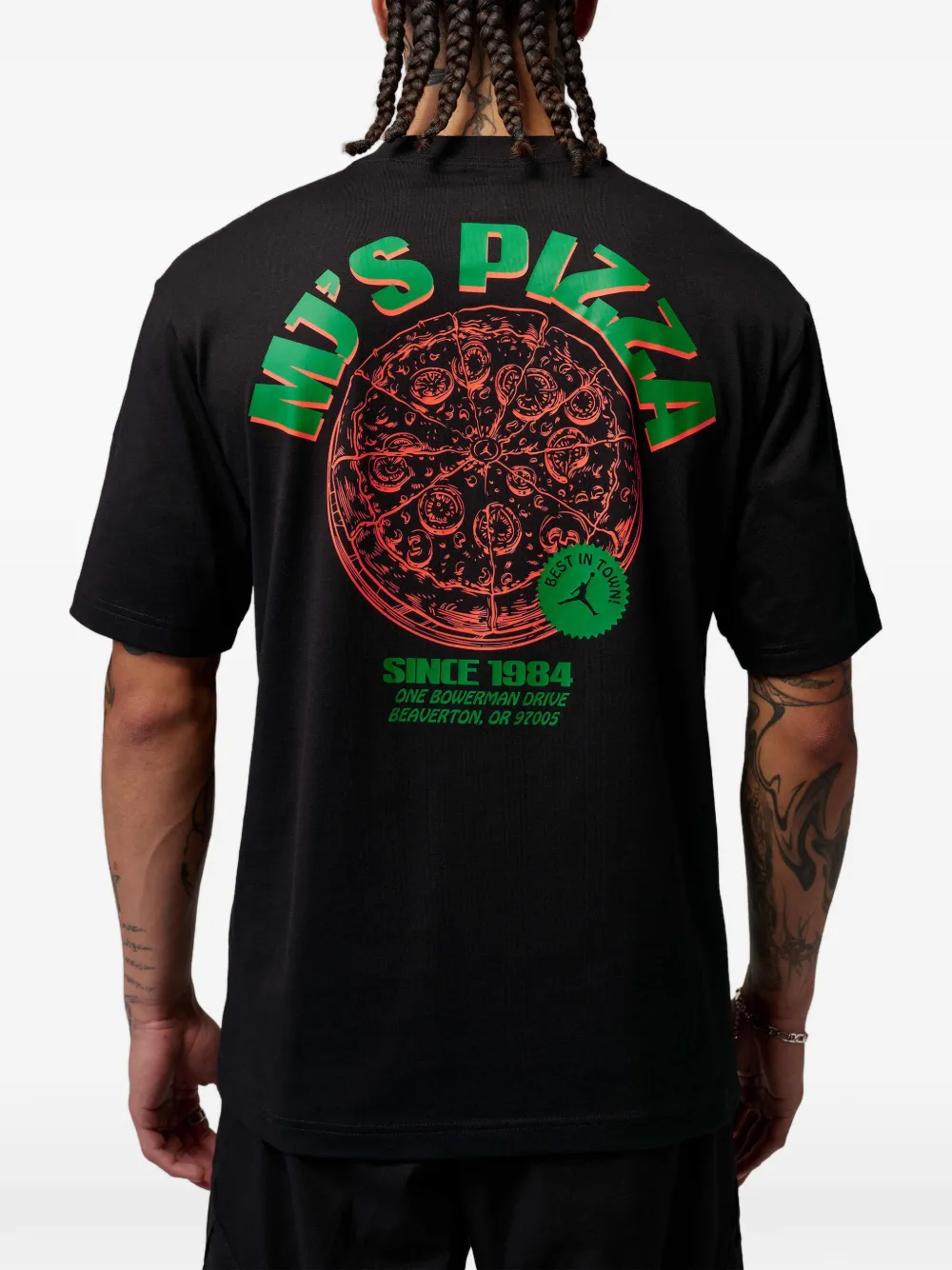 Jordan T-shirt met grafische print Zwart