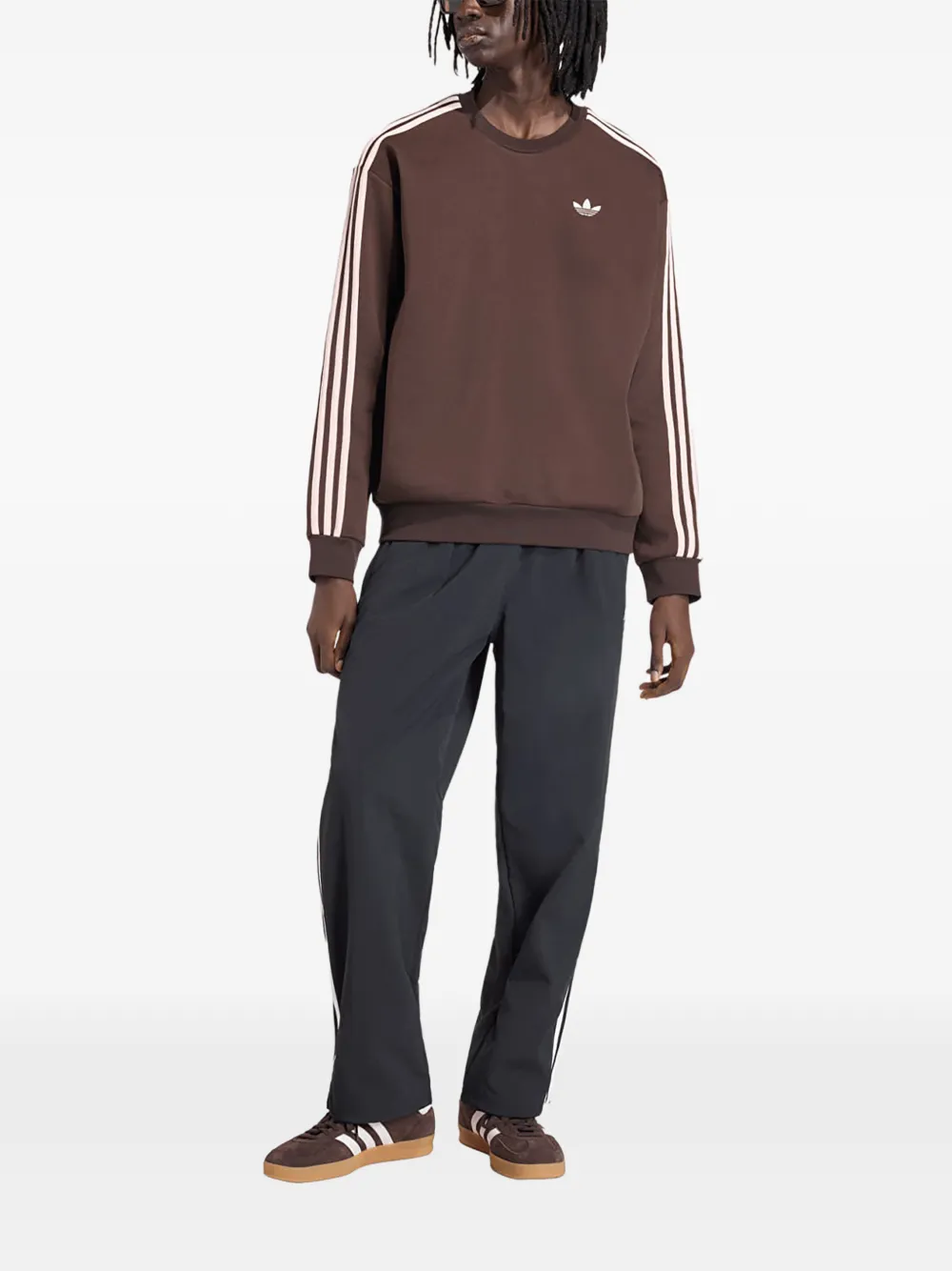 adidas Adicolor 3-Stripes trui Bruin
