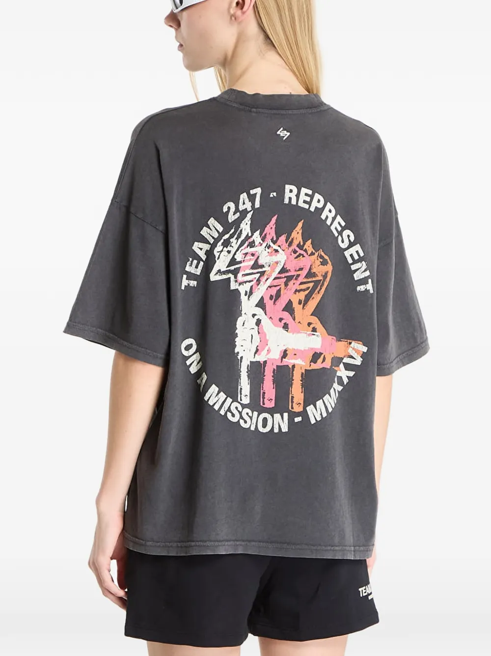 Represent 247 Torch T-shirt met print Grijs