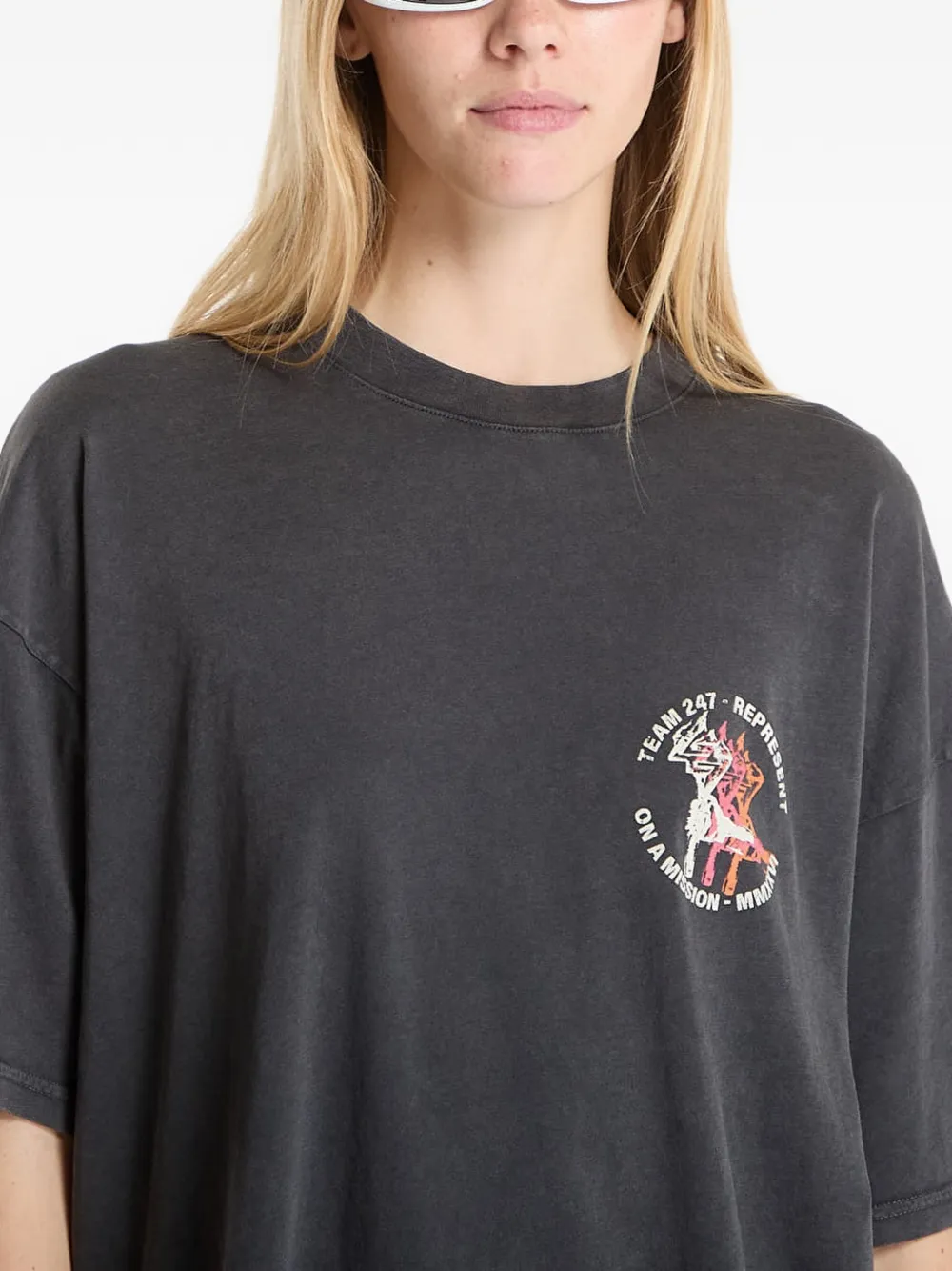 Represent 247 Torch T-shirt met print Grijs
