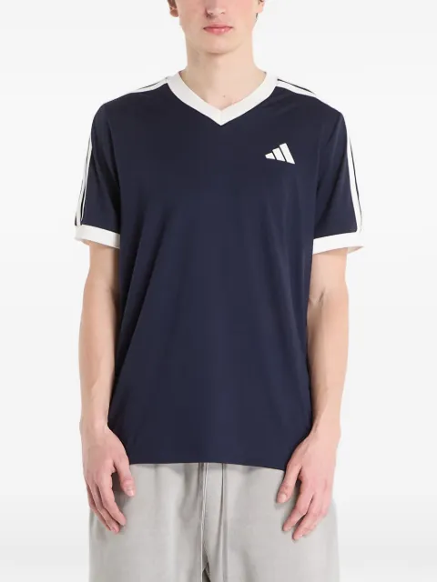 adidas V-neck striped T-shirt