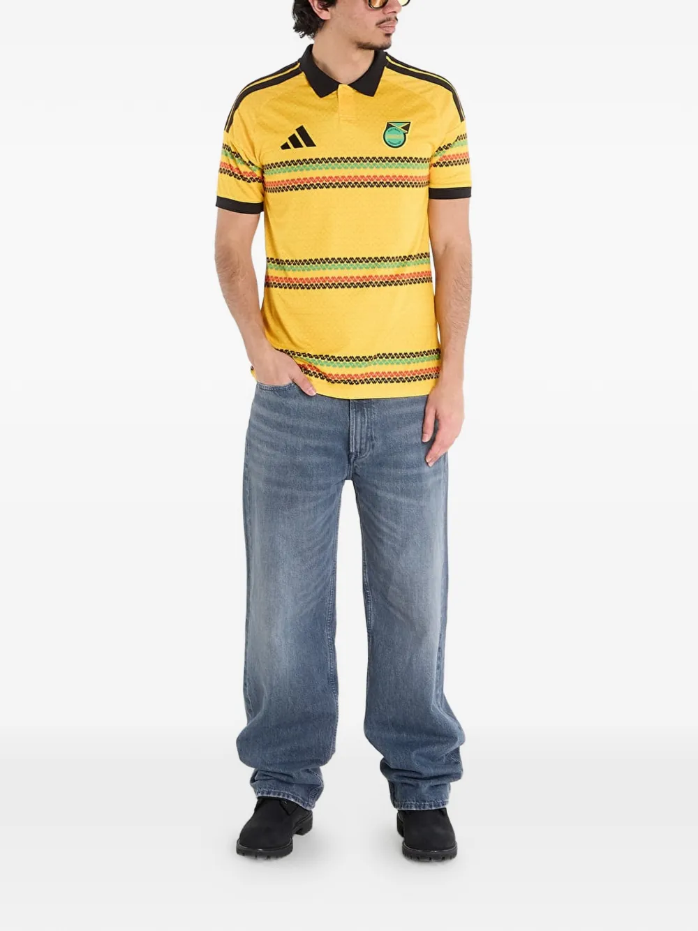 adidas x Bob Marley Jamaica 26 polo shirt Geel